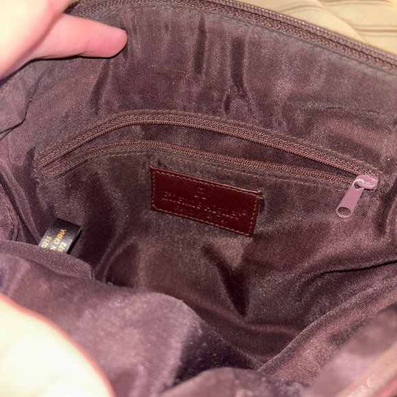 Vintage Etienne Aigner Brown Leather Handbag Structured Top Handle Purse - Picture 9 of 11